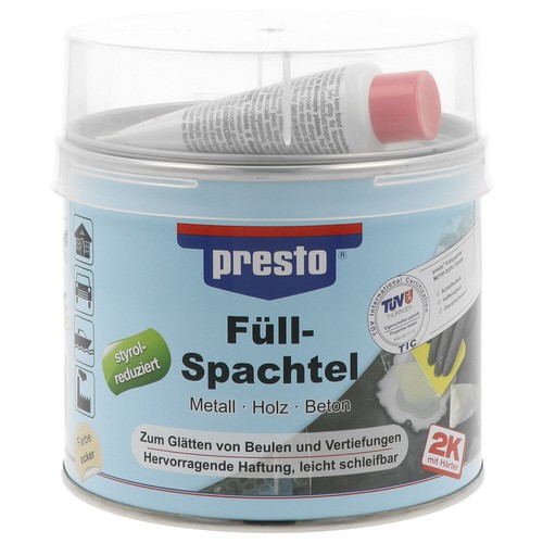 Presto füllspachtel kg - 2k,